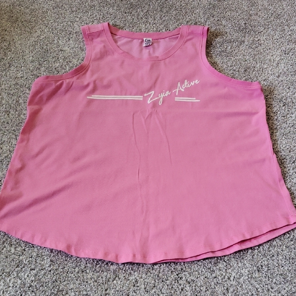 Zyia Pink Boxy Muscle Tee